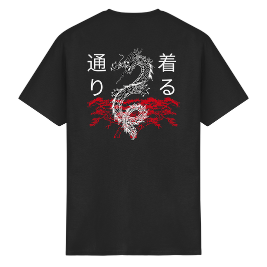 Schwarzes Drachen T-Shirt