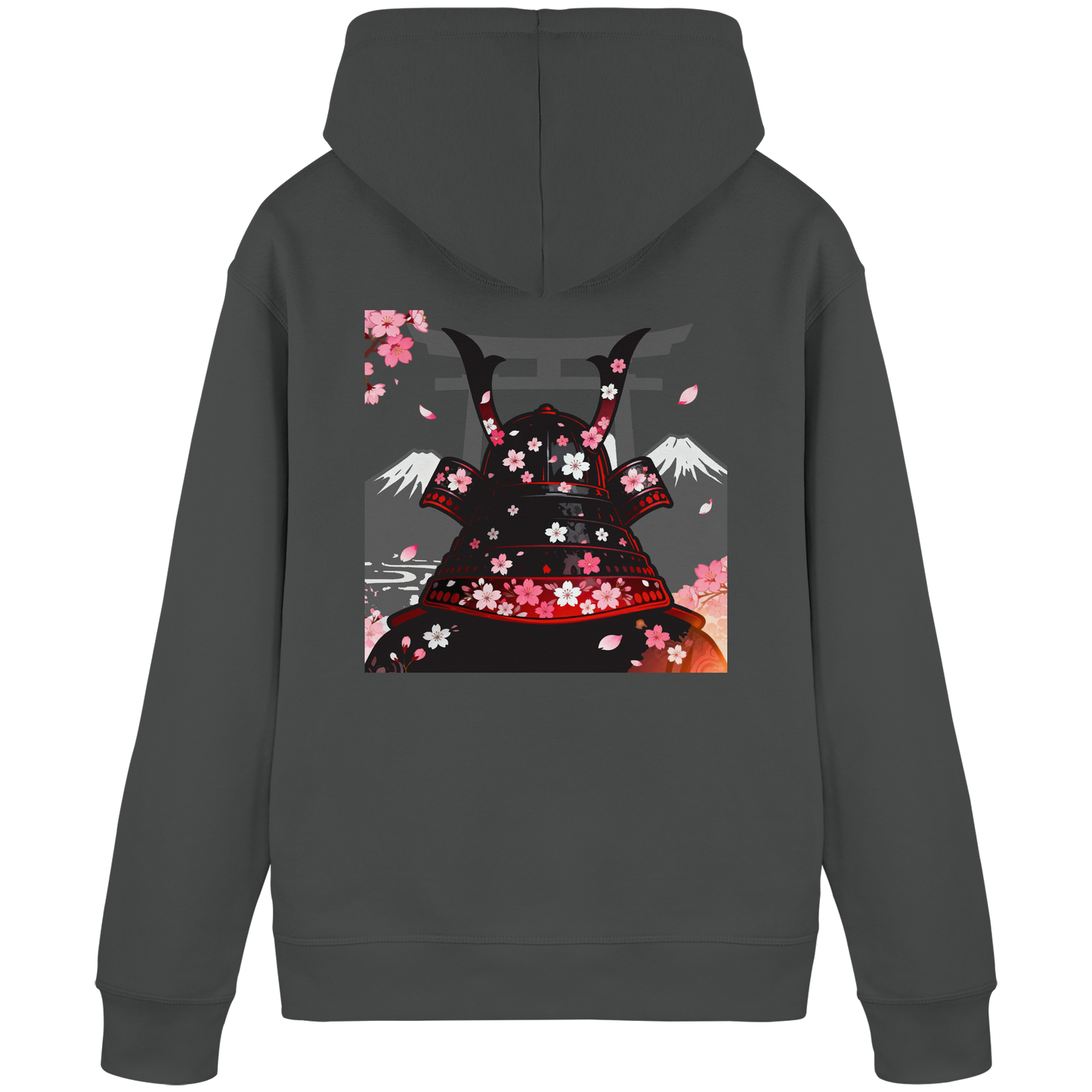 Anthraciter Sakura Samurai Hoodie