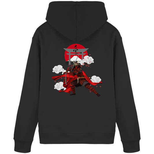 Schwarzer Samurai Hoodie
