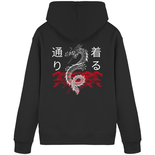 Schwarzer Drachen Hoodie