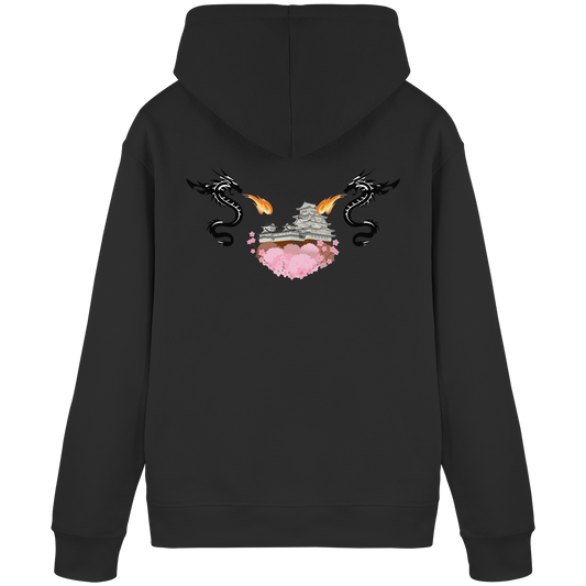 Schwarzer Drachenatem Hoodie
