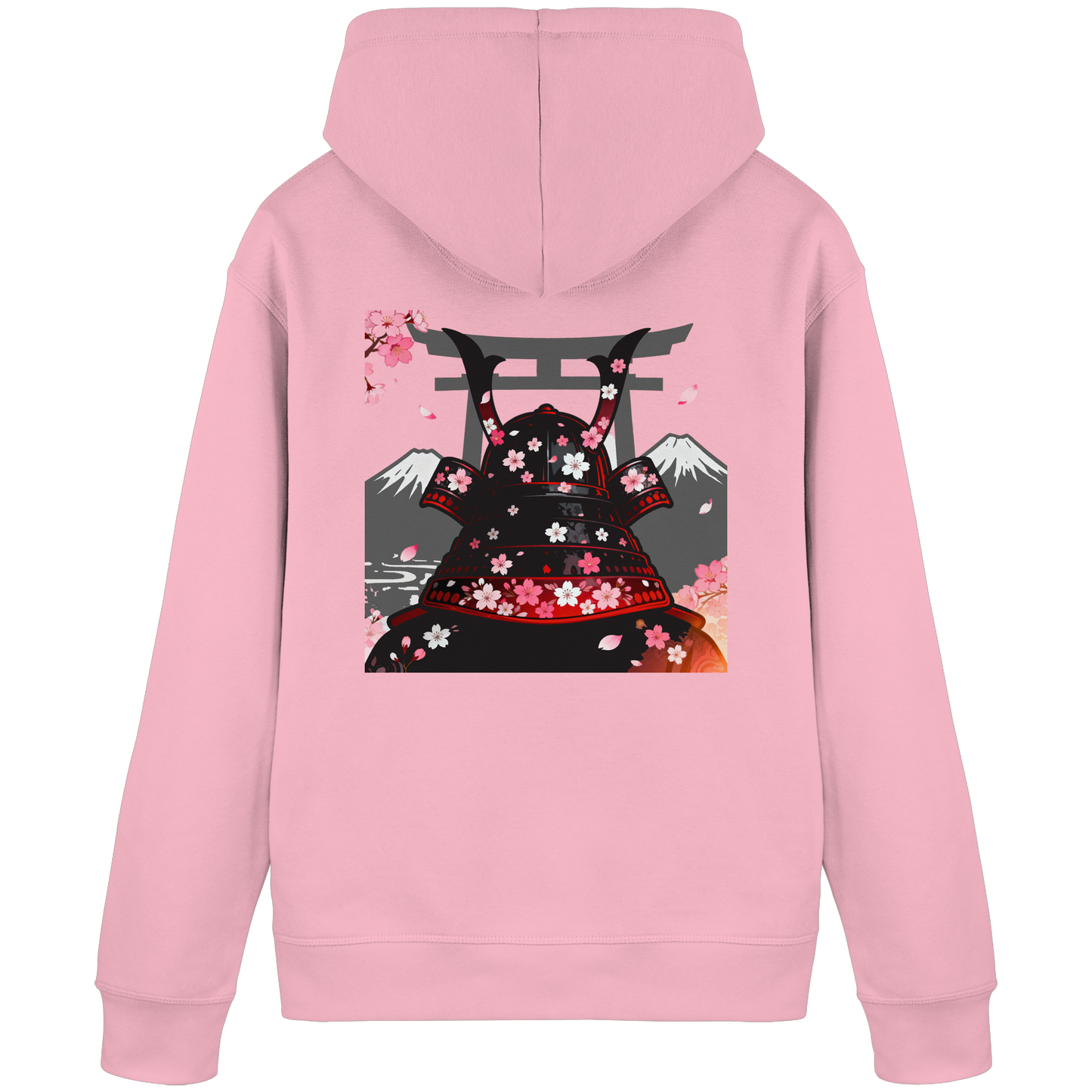 Cotton Pinker Sakura Samurai Hoodie
