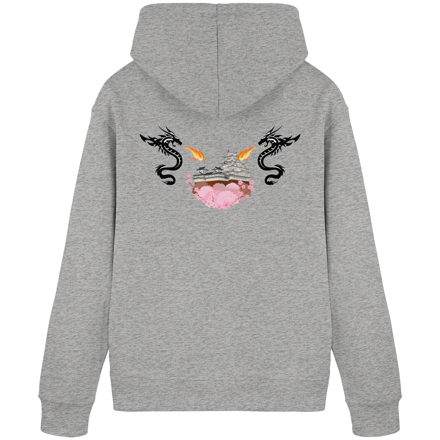 Heather Grauer Drachenatem Hoodie