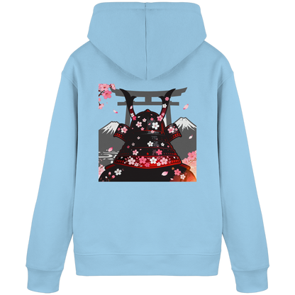 Sky Blauer Sakura Samurai Hoodie