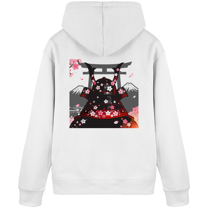 Weißer Sakura Samurai Hoodie