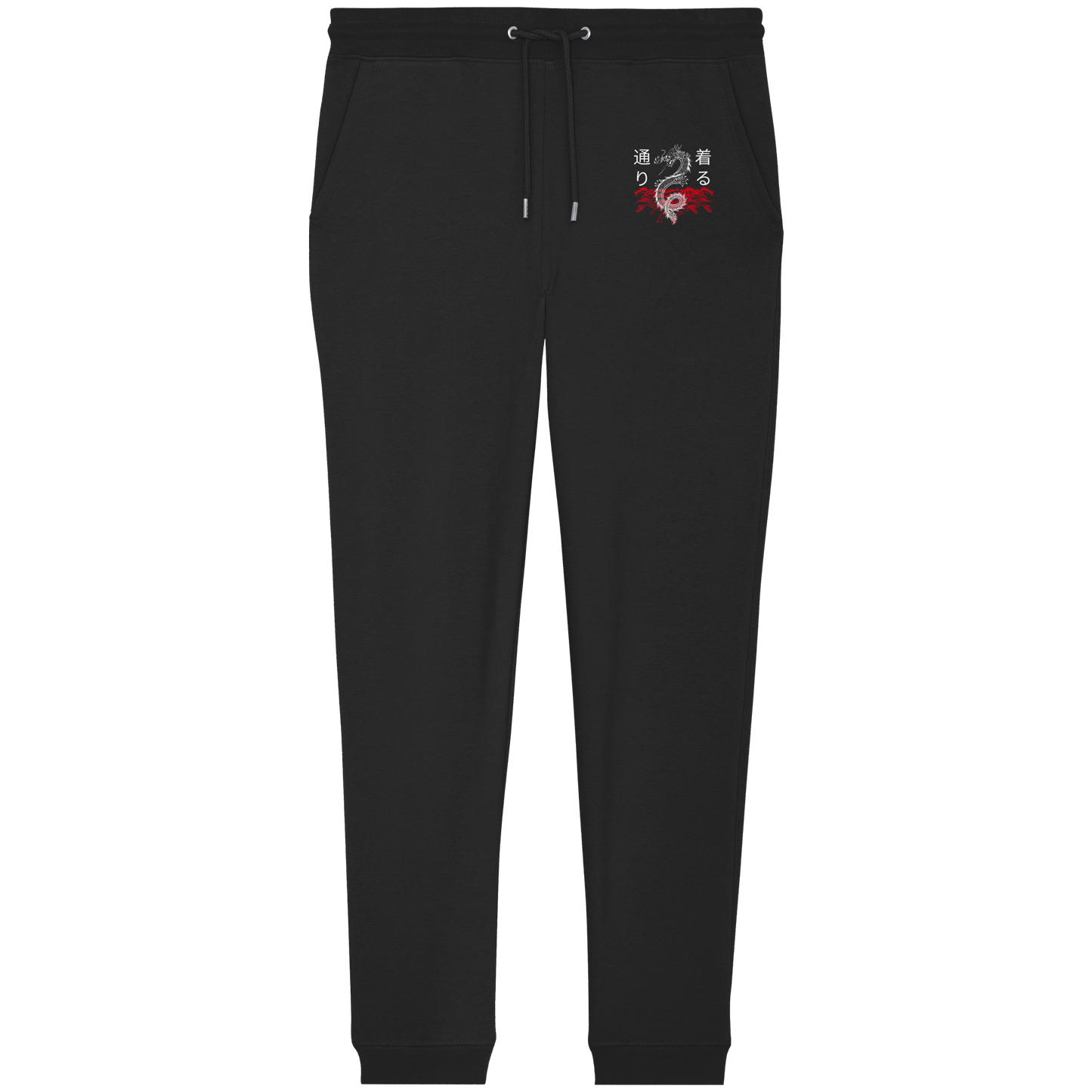 Schwarze Drachen Jogging-Hose