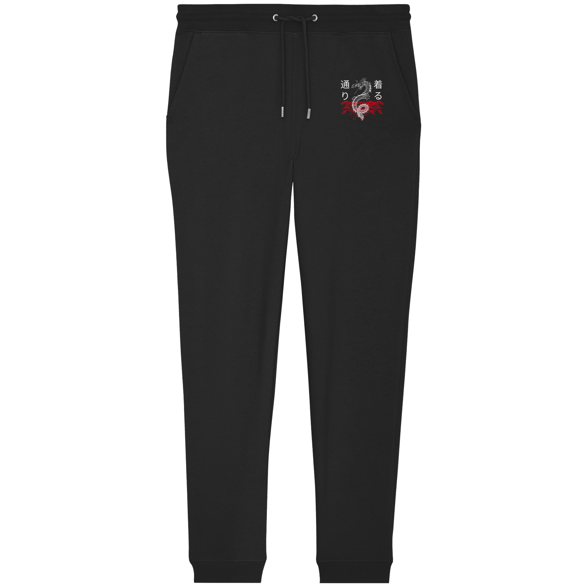 Schwarze Drachen Jogging-Hose